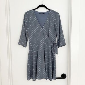 Abercrombie & Fitch Polka Dot Dress with Front Tie Detail